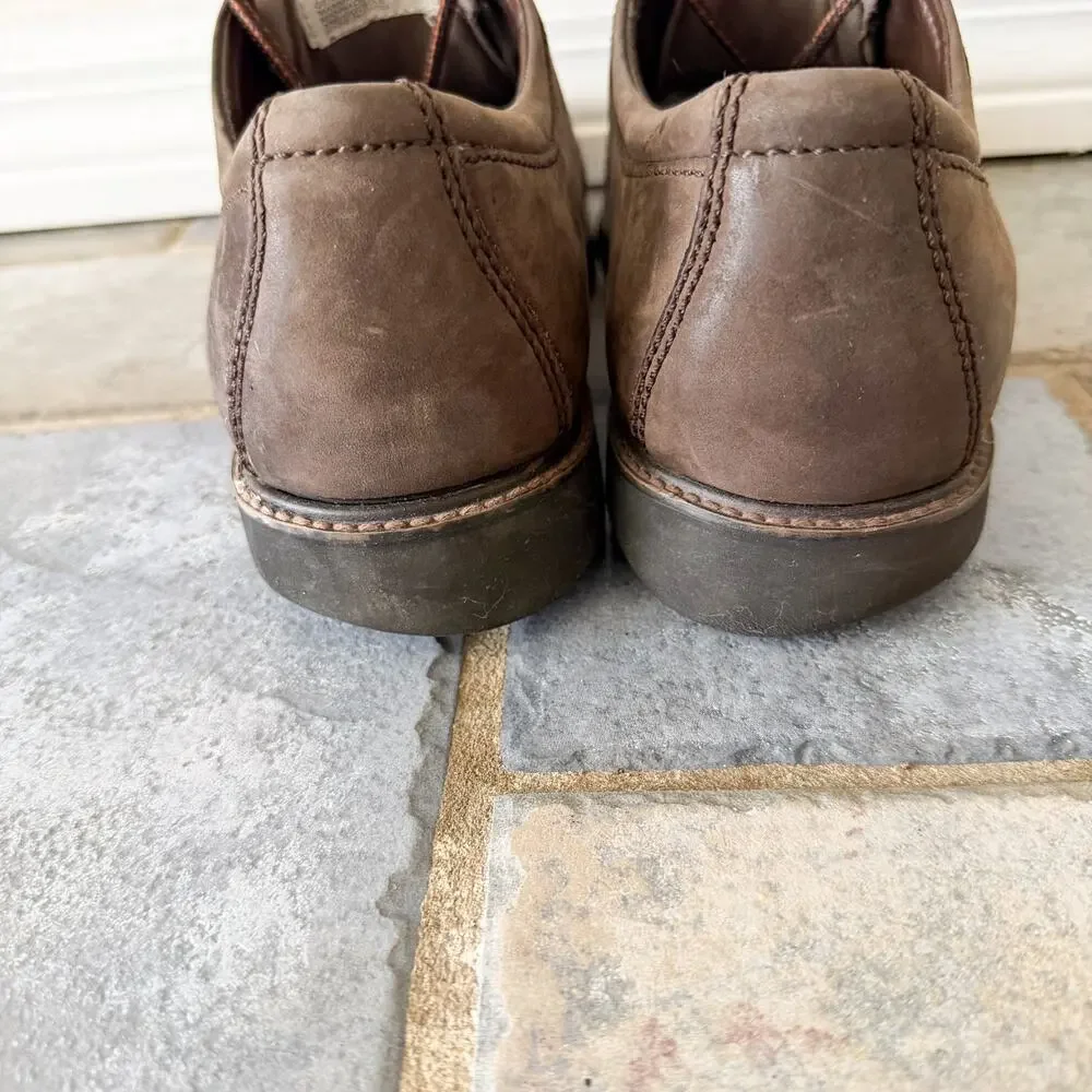 Timberland Men’s Size 10 Brown Leather Oxford Casual Shoes Lace Up